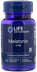 Life Extension Melatonin 3 мг, 60 пастилок