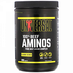 Universal Nutrition 100% Beef Aminos, 200 таб