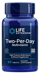 Life Extension Two-Per-Day Multivitamin, 60 таб