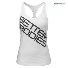 Better bodies 110687-001 Спортивная майка Printed T-back, White