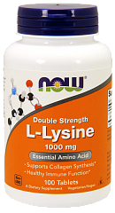 NOW L-Lysine 1000 mg, 100 таб