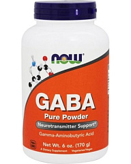 NOW Gaba Pure Powder, 170 гр