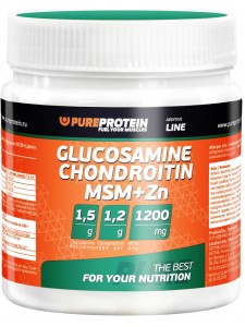 PureProtein Glucosamine Chondroitin MSM + Zn, 100 гр