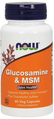 NOW Glucosamine & MSM, 60 капс