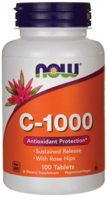 NOW Vitamin C-1000 RH, 100 таб