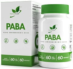 NaturalSupp Vitamin B10 "veg" (PABA - Парааминобензойная кислота), 60 капс