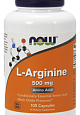 NOW Arginine 500 mg, 100 капс