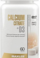 Maxler Calcium Citrate + D3, 60 таб