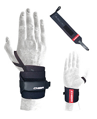 Chiba 40426 Hand Bandage Black Line Бинты кистевые, черный/красный