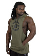 Gorilla Wear GW-90121/KHAKI Майка с капюшоном "Lawrence"