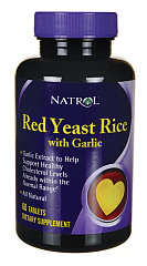 Natrol Red Yeast Rice with Garlic, 60 таб