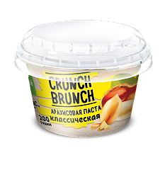 Crunch-Brunch Арахисовая паста Классическая с мёдом, 200 гр