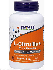 NOW L-Citrulline Pure Powder, 113 гр