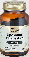 Debavit Liposomal Magnesium Softgels, 90 капс