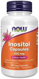 NOW Inositol 500 мг, 100 капс