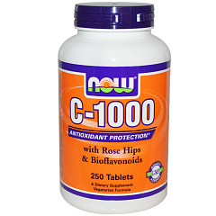 NOW Vitamin C-1000 RH, 100 таб