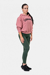 Nebbia 581 Iconic HERO Sweatshirt With A Hoodie, бледно-розовый
