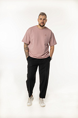 Kultlab Мужская футболка Oversize Logo, пыльная роза
