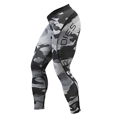 Better bodies 110704-944 Camo Long Tight, спортивные лосины, серый камуфляж