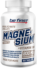 Be First Magnesium chelate + B6, 120 капс