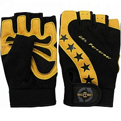 Scitec Nutrition Gloves Power Style, чёрный/жёлтый