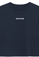 Kultlab Женский кроп-топ Oversize Merch, дымка - белый