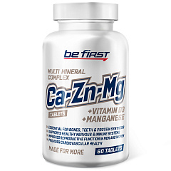 Be First Ca+Mg+Zn+Mn+D3, 60 таб