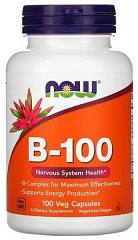 NOW Vitamin B-Complex 100 мг, 100 капс