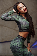 Bona Fide: Rashguard "Green Grid "