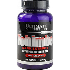 Ultimate Nutrition Yohimbe bark Extract, 100 таб