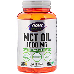NOW MCT Oil 1000mg, 150 капс