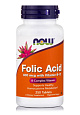 NOW Folic Acid 800 mcg & Vitamin B-12, 250 таб