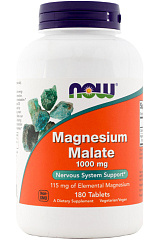 NOW Magnesium Malate 1000 мг, 180 таб