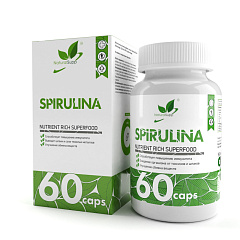 NaturalSupp Spirulina 500 мг "veg", 60 капс