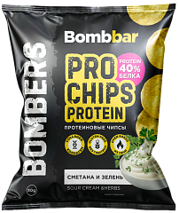 Bombbar Чипсы цельнозерновые протеиновые Pro Chips, 50 гр