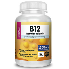 Chikalab Vitamin B12 (метилкобаламин), 60 таб