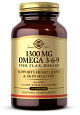 Solgar EPA 1300 mg Omega-3-6-9 Fish Flax Borage, 60 капс