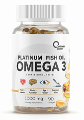 Optimum System Omega-3 Platinum Fish Oil, 90 капс