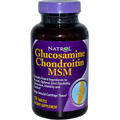 Natrol Glucosamine Chоndroitin MSM, 150 таб