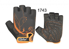 INDIGO SB-16-1743 Перчатки, черный-оранжевый