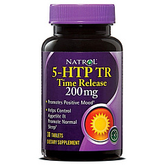 Natrol 5-HTP TR 200 mg, 30 таб