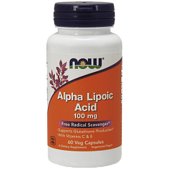 NOW Alpha Lipoic Acid 600 mg, 60 капс