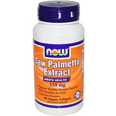 NOW Saw Palmetto Extract 320 mg, 90 капс