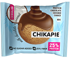 Chikalab Chikapie Протеиновое печенье в шоколаде с начинкой, 60 гр
