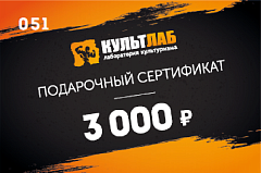 Подарочный сертификат на 3 000 рублей