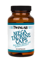 Twinlab Mega Taurine Caps, 50 капс