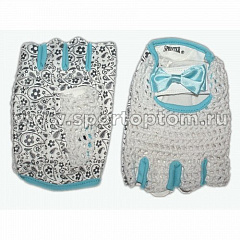 INDIGO CA-032-212 Перчатки женские, и/кожа+сетка, чёрные