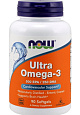 NOW Ultra Omega-3, 90 капс