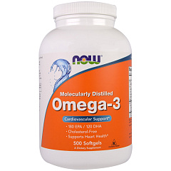 NOW Omega 3 1000 мг, 500 капс