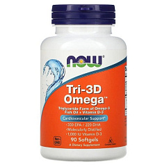 NOW Tri-3D Omega, 90 капс